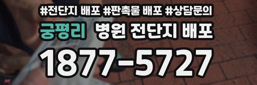 궁평리 병원 전단지 배포