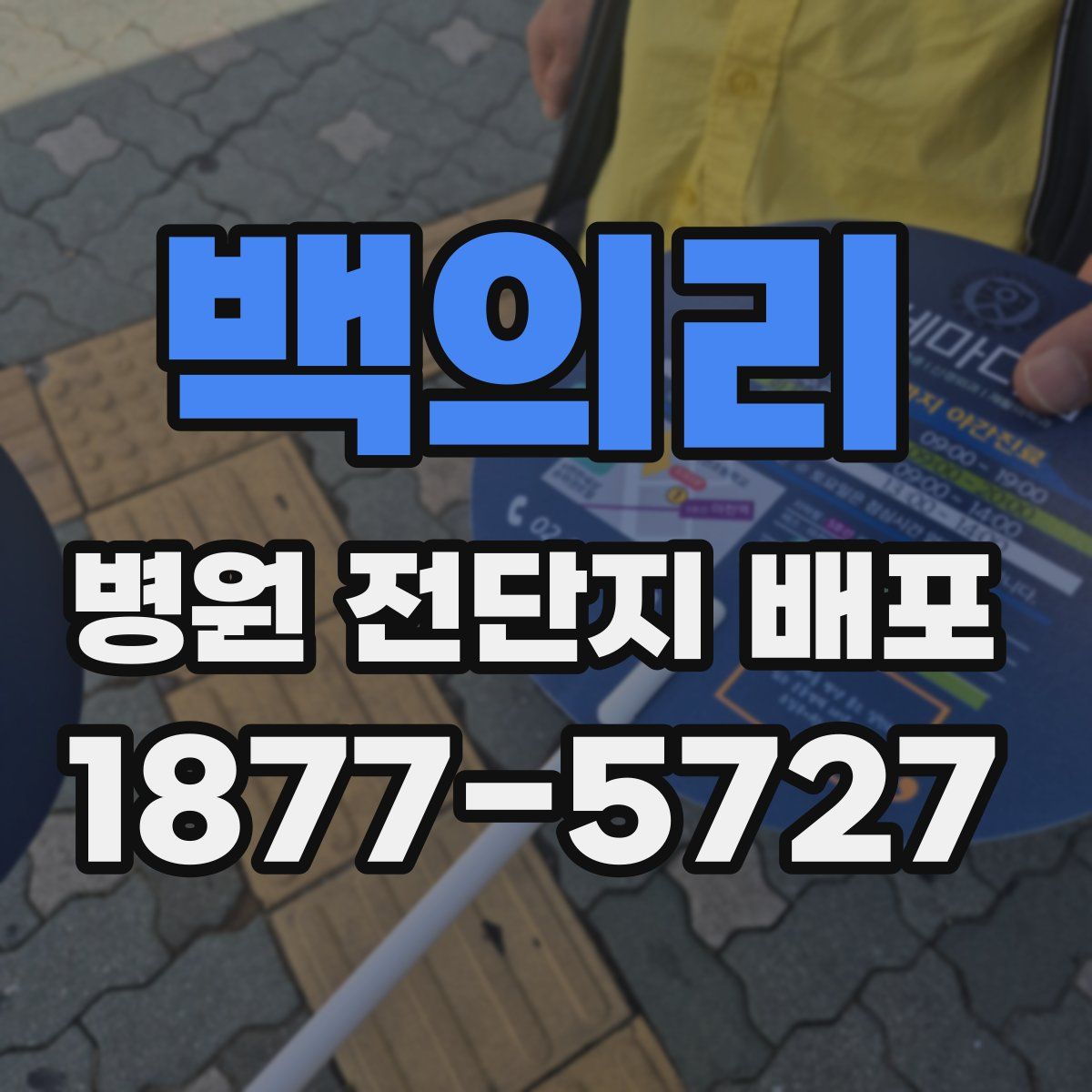 백의리 병원 전단지 배포