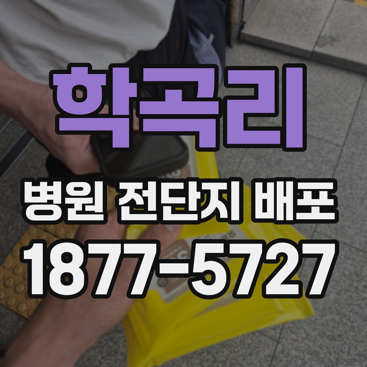 학곡리 병원 전단지 배포