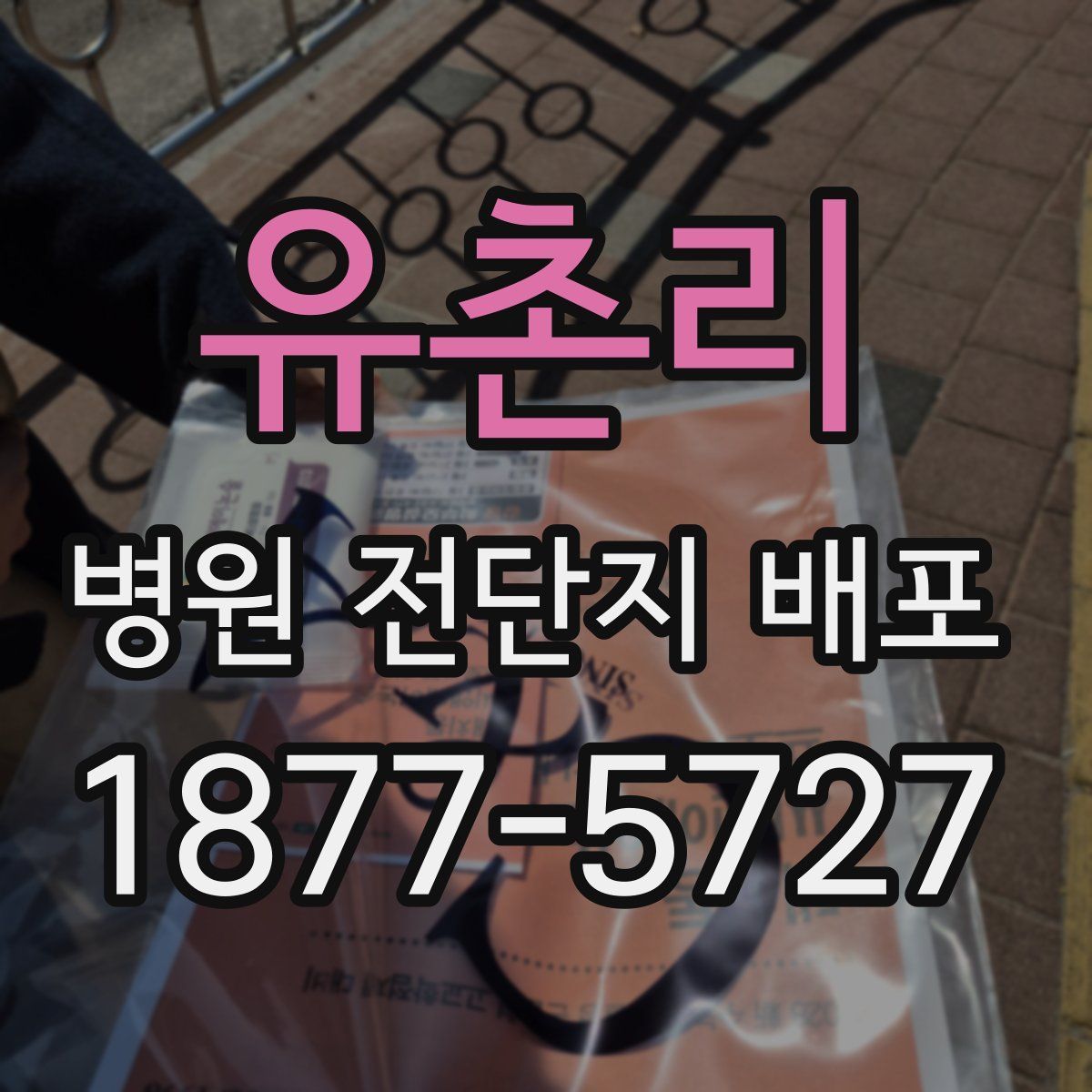 유촌리 병원 전단지 배포