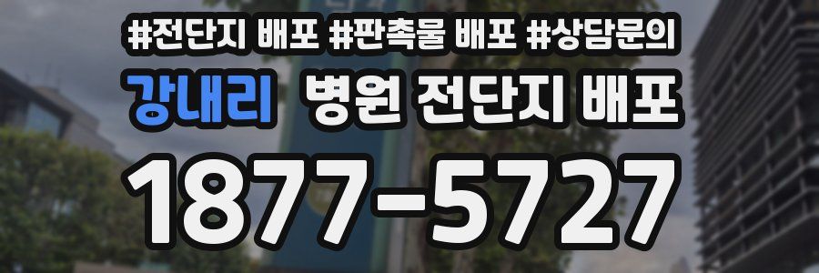 강내리 병원 전단지 배포