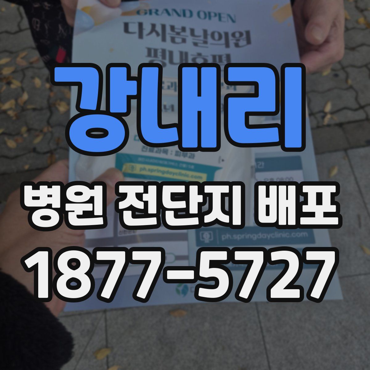강내리 병원 전단지 배포