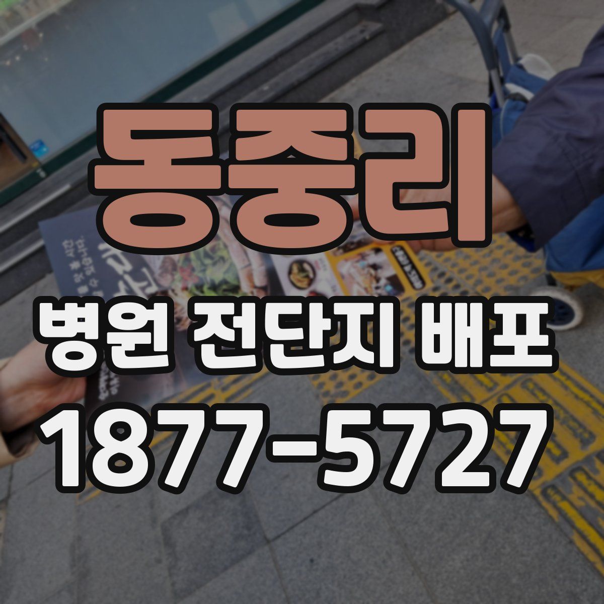 동중리 병원 전단지 배포