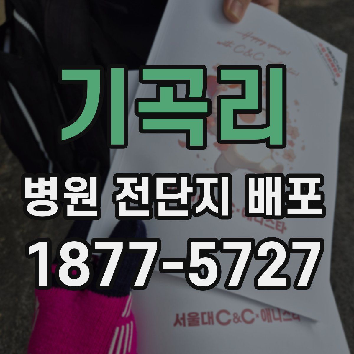 기곡리 병원 전단지 배포