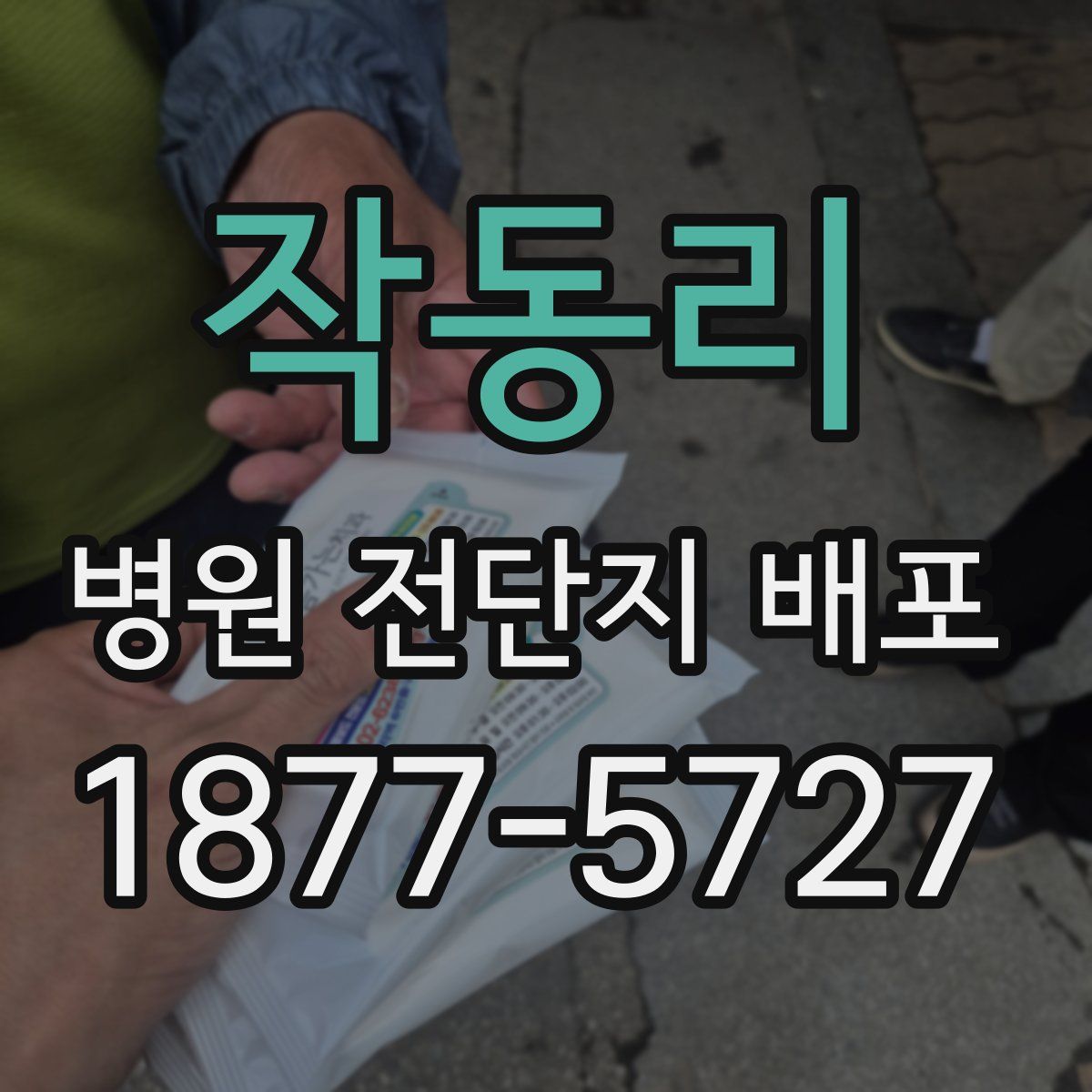 작동리 병원 전단지 배포
