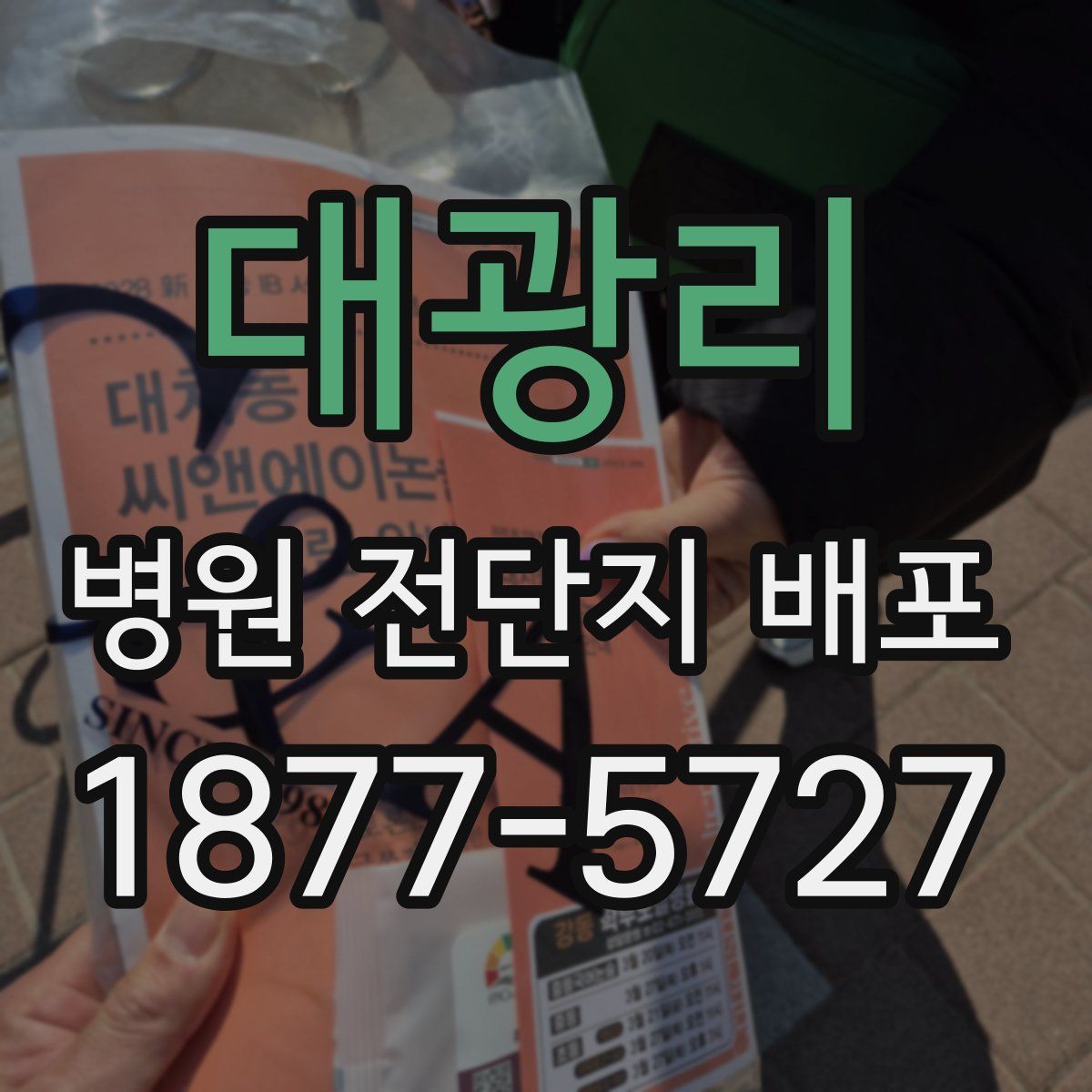 대광리 병원 전단지 배포