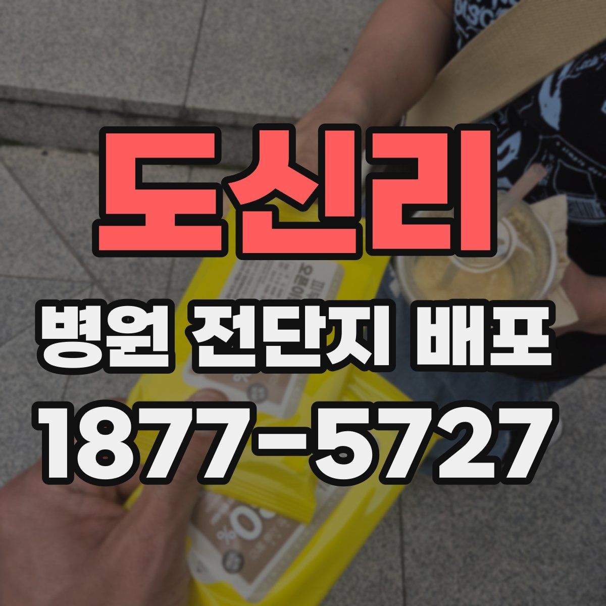 도신리 병원 전단지 배포