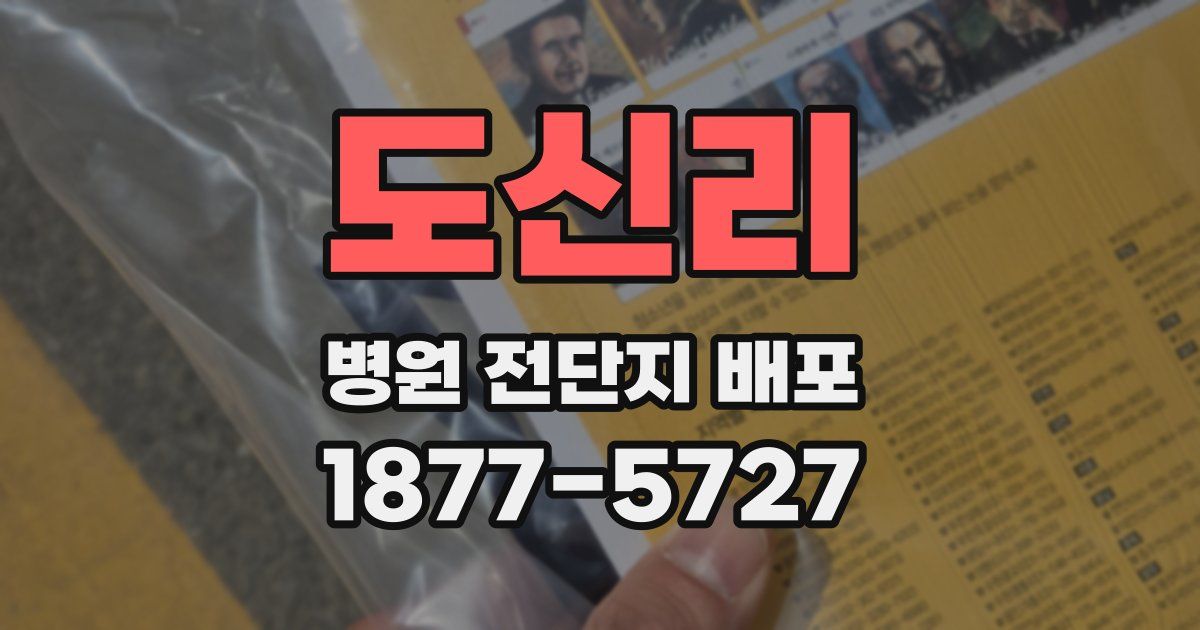 도신리 병원 전단지 배포