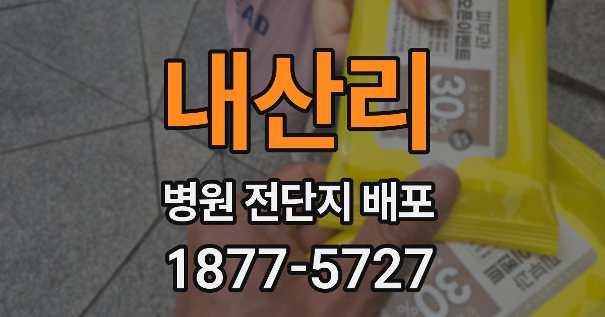내산리 병원 전단지 배포