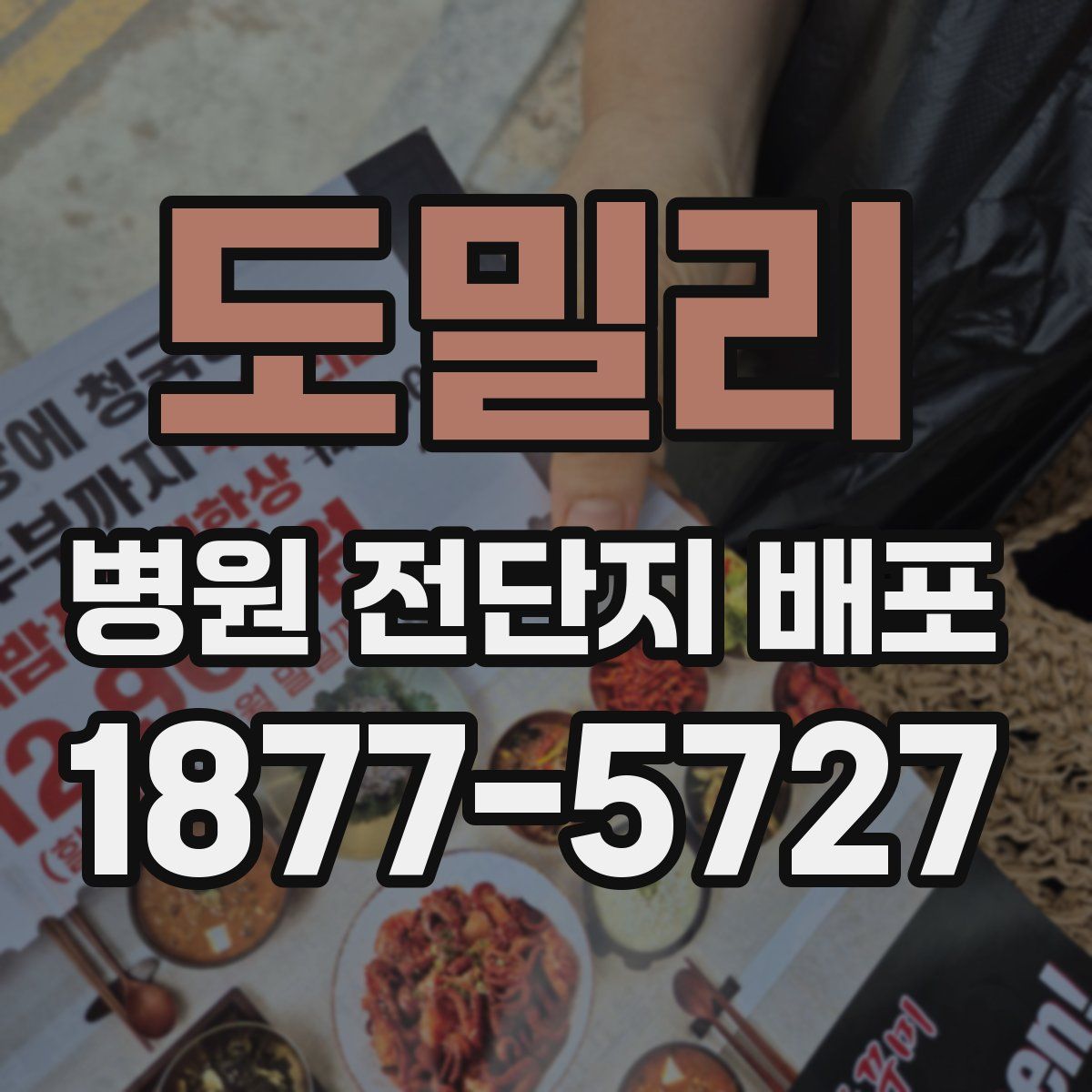 도밀리 병원 전단지 배포
