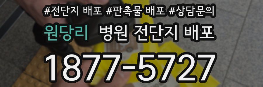원당리 병원 전단지 배포