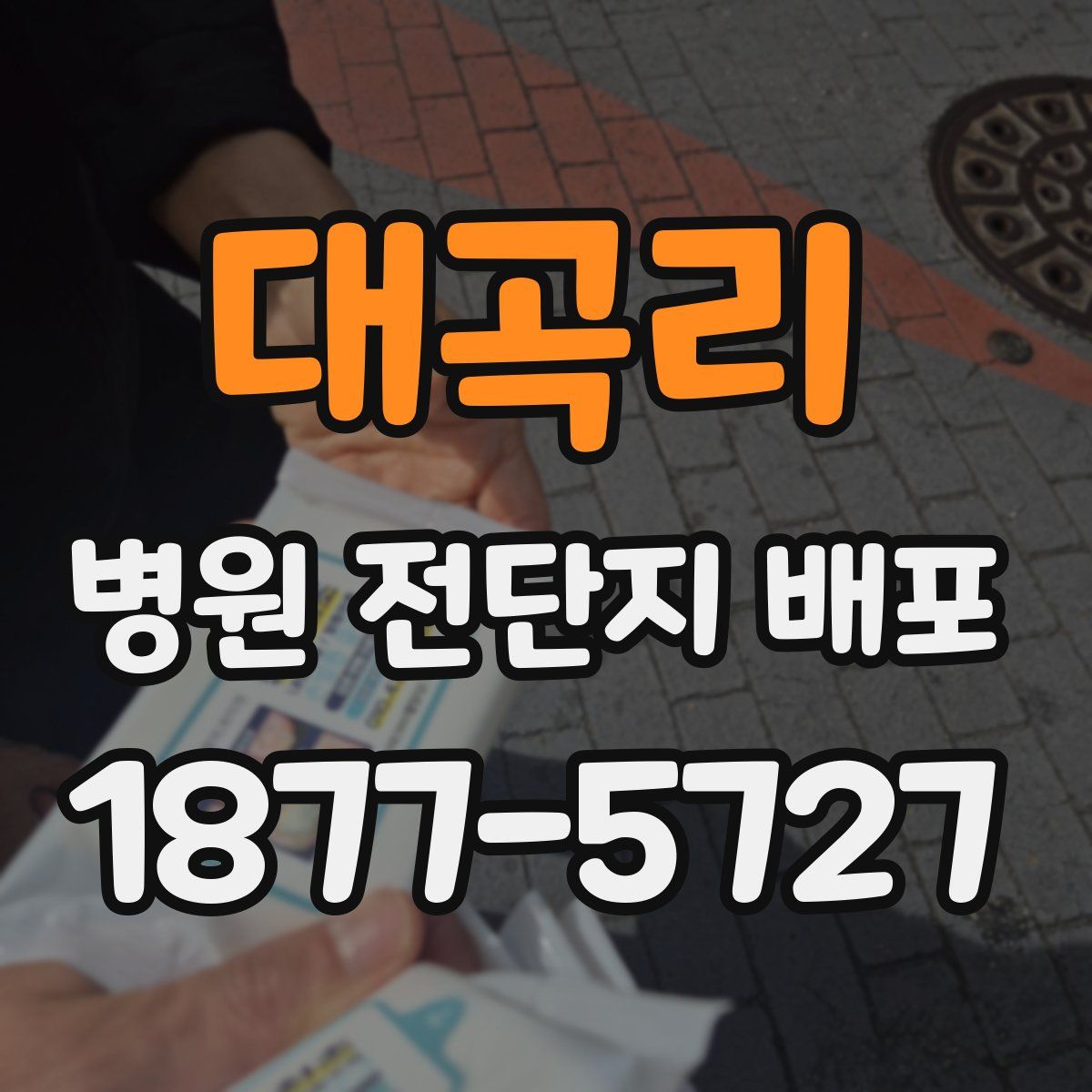 대곡리 병원 전단지 배포