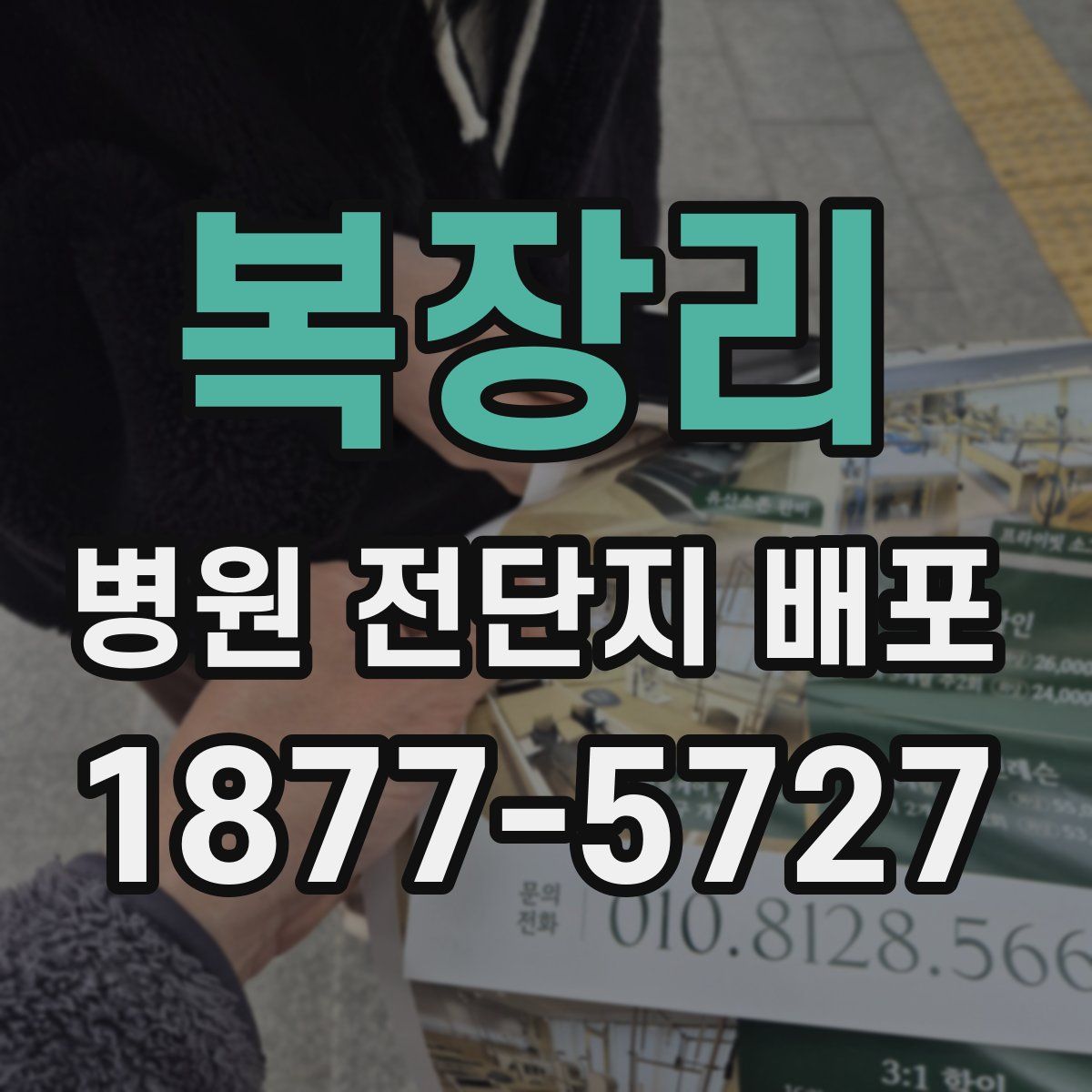 복장리 병원 전단지 배포