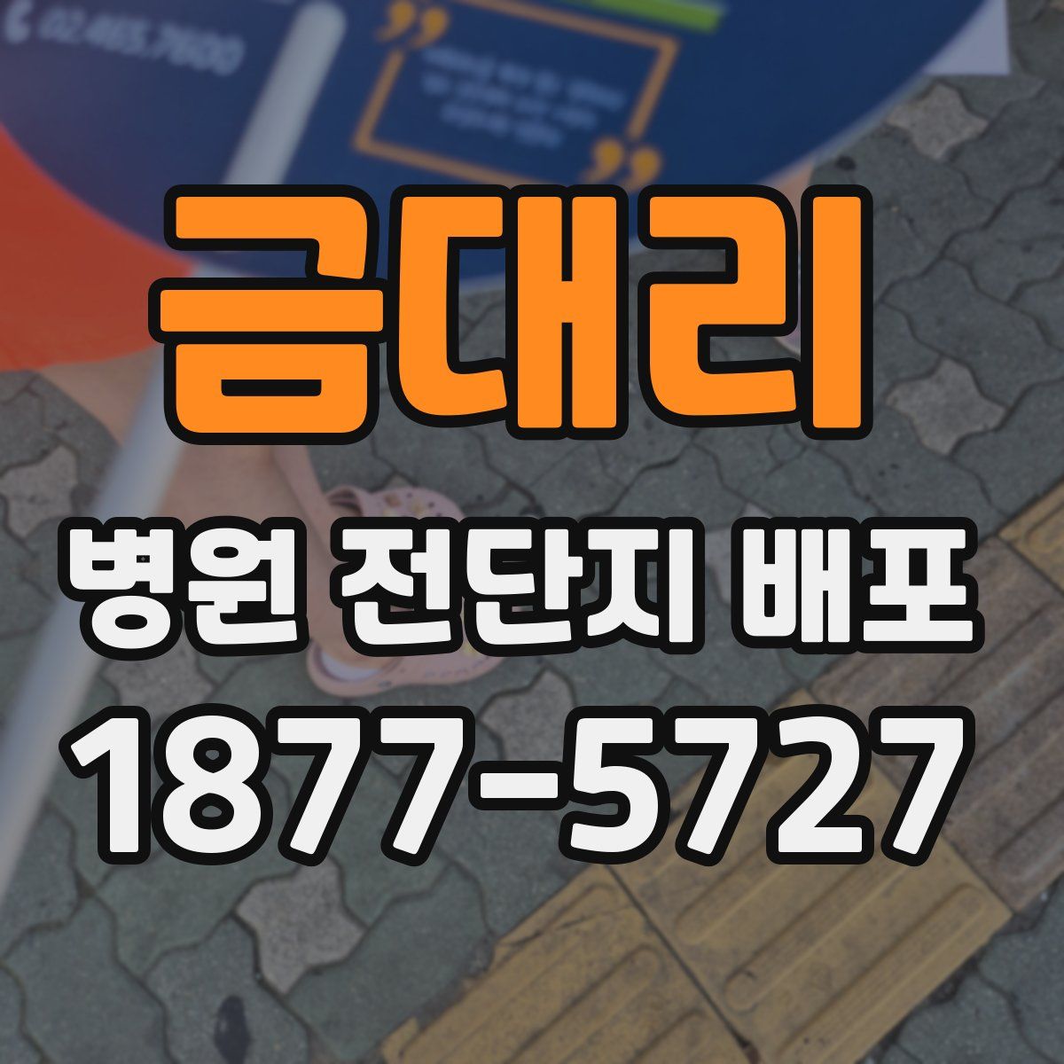 금대리 병원 전단지 배포