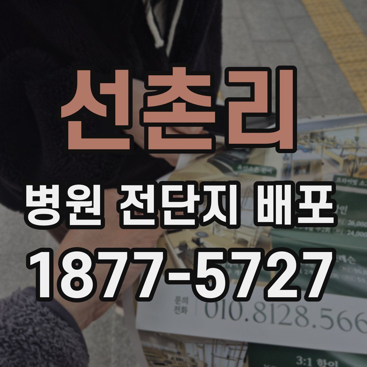 선촌리 병원 전단지 배포