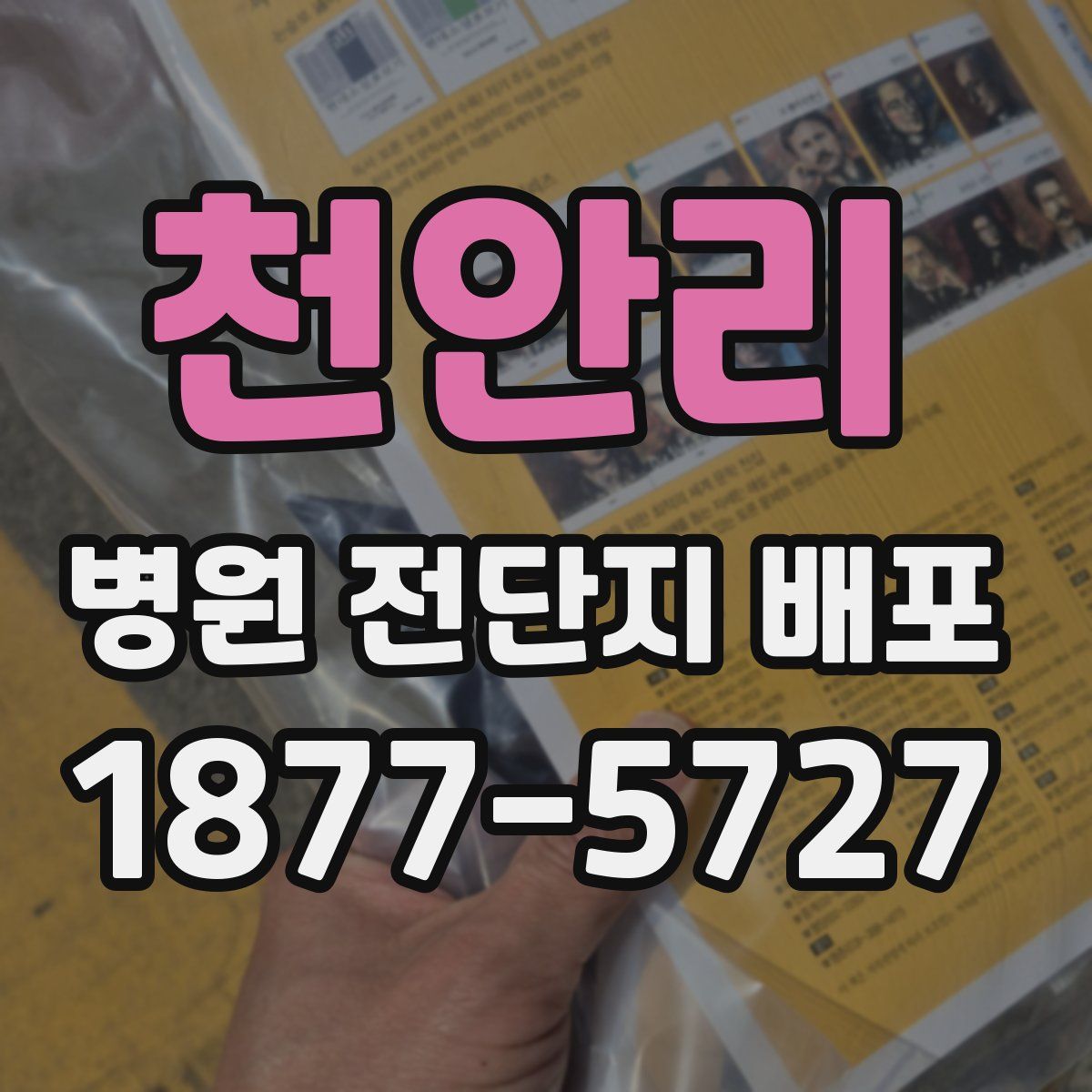 천안리 병원 전단지 배포