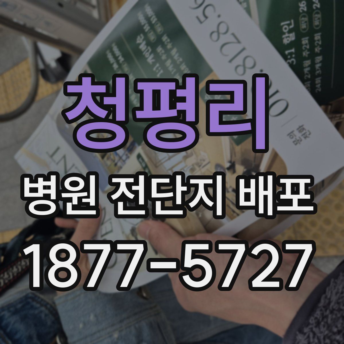 청평리 병원 전단지 배포