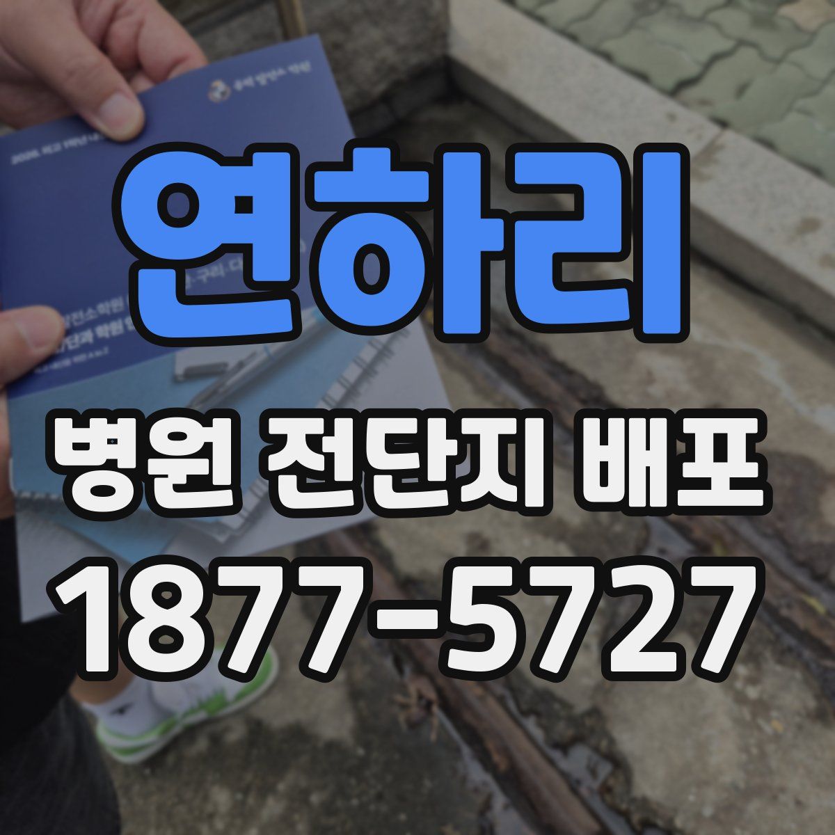 연하리 병원 전단지 배포