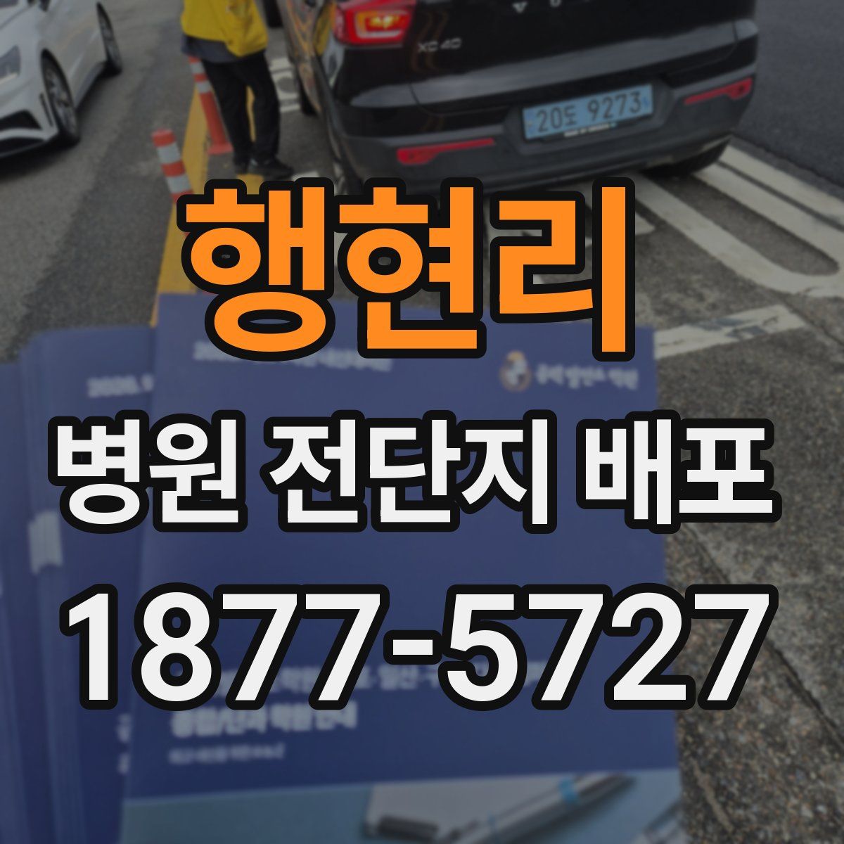 행현리 병원 전단지 배포