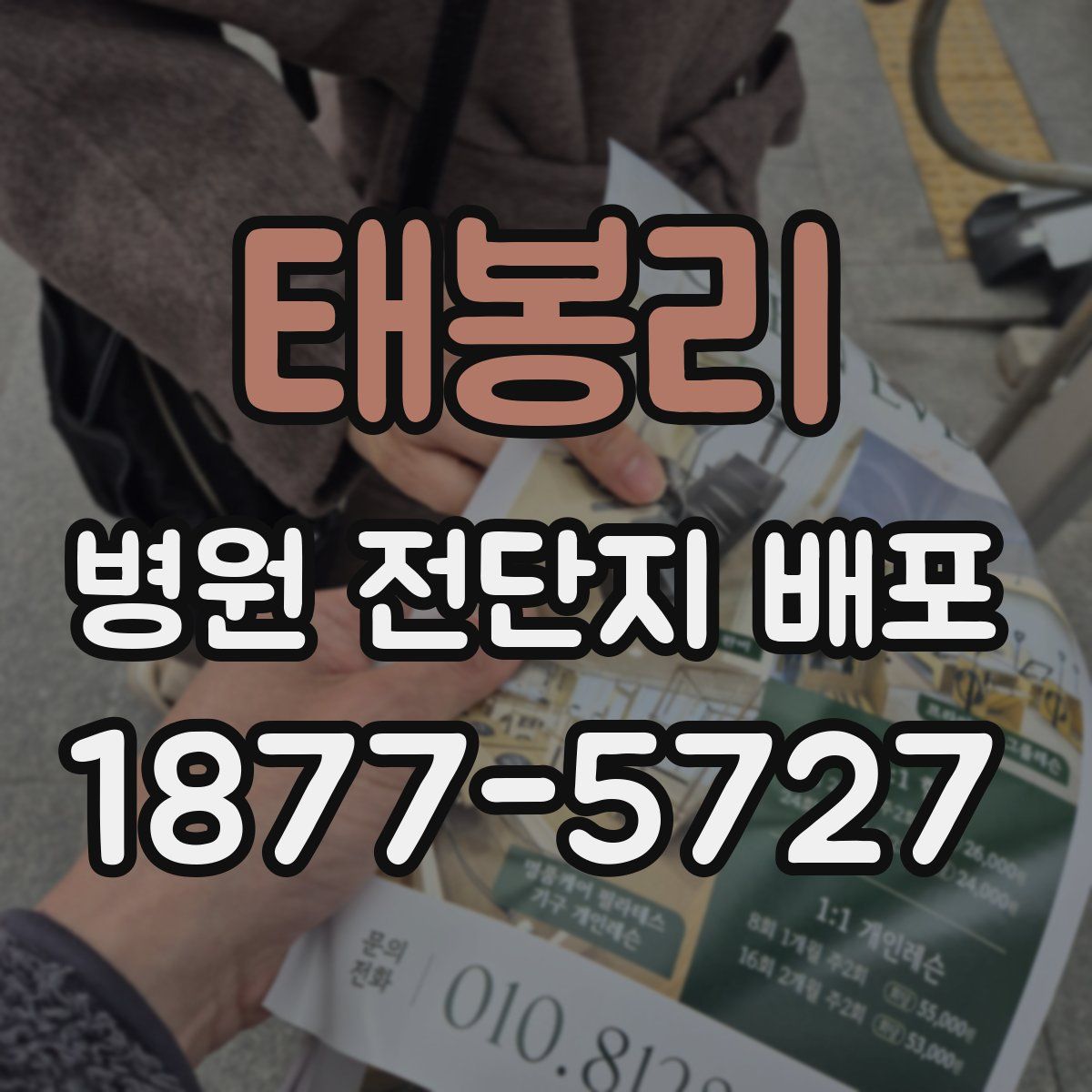 태봉리 병원 전단지 배포