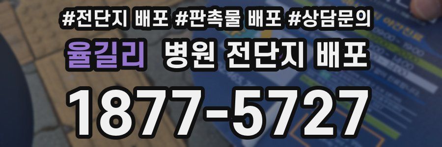 율길리 병원 전단지 배포