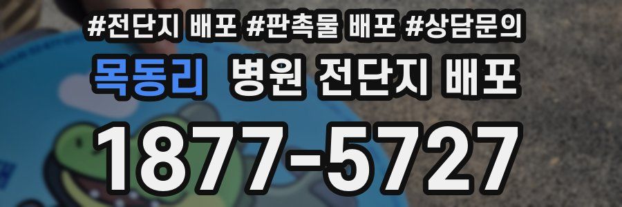 목동리 병원 전단지 배포
