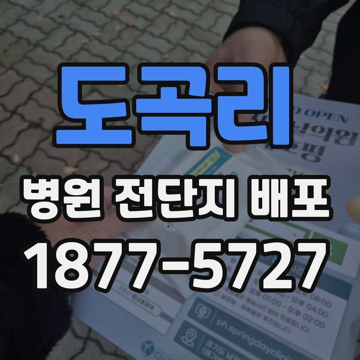 도곡리 병원 전단지 배포