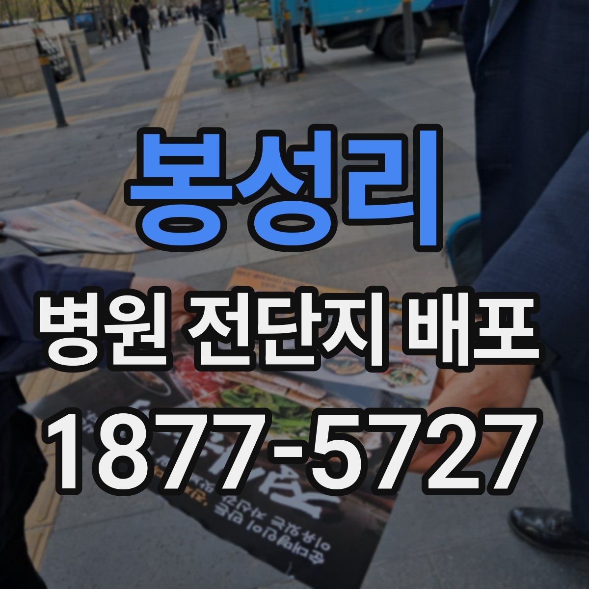 봉성리 병원 전단지 배포