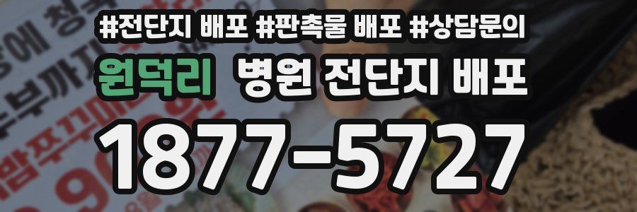 원덕리 병원 전단지 배포