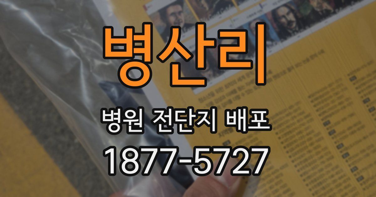 병산리 병원 전단지 배포