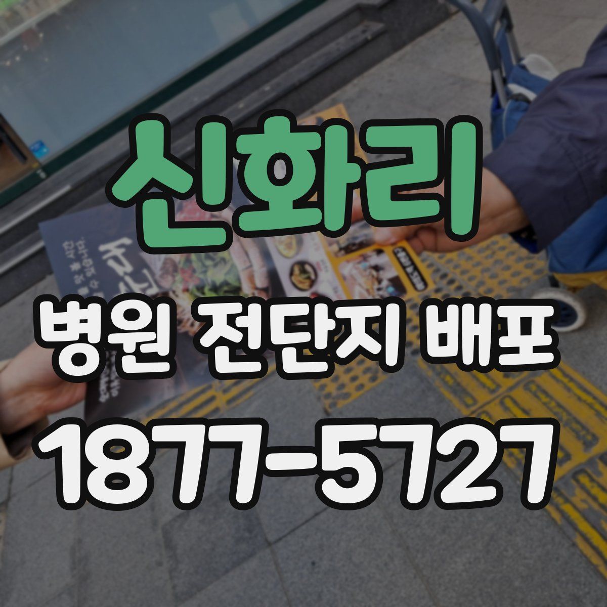 신화리 병원 전단지 배포