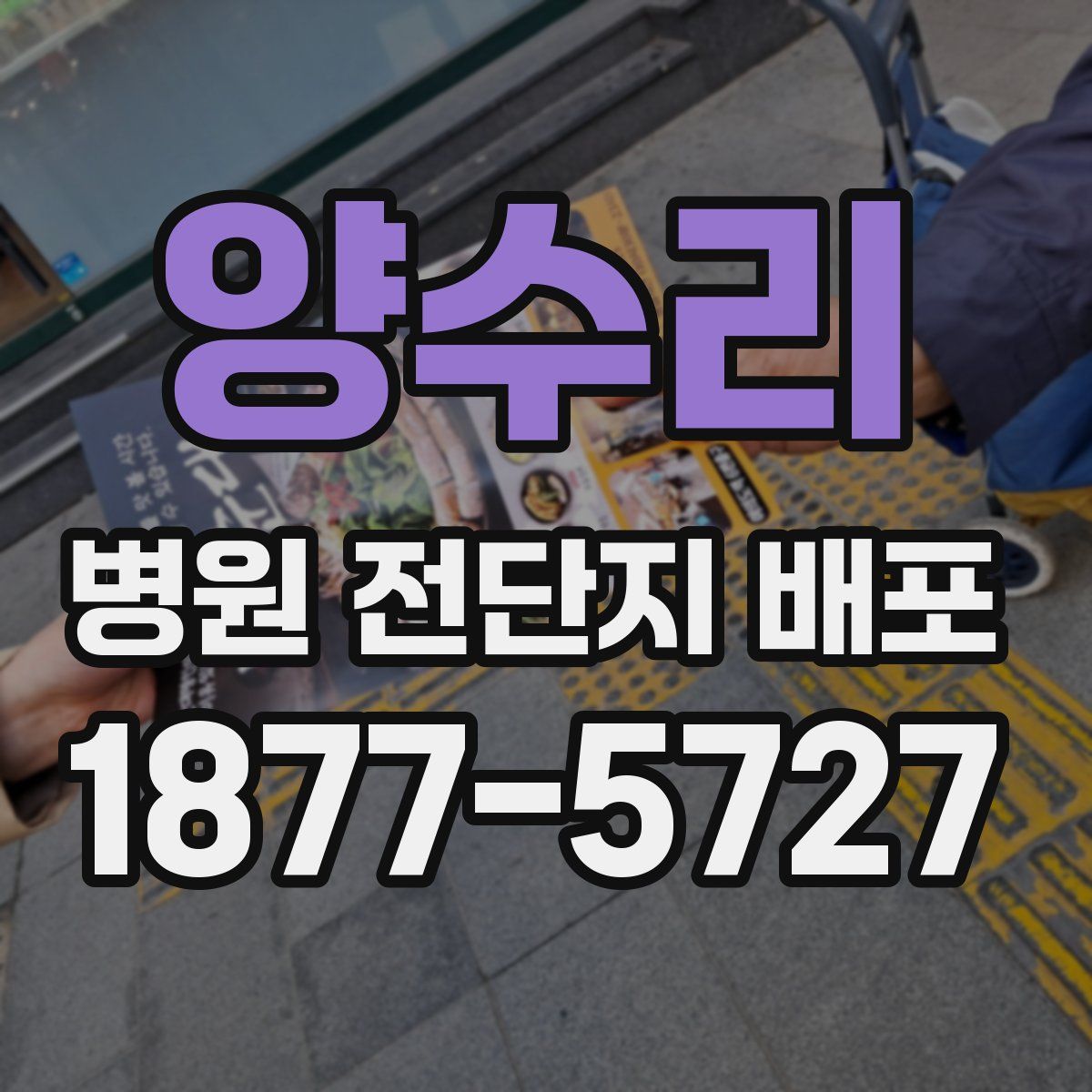 양수리 병원 전단지 배포