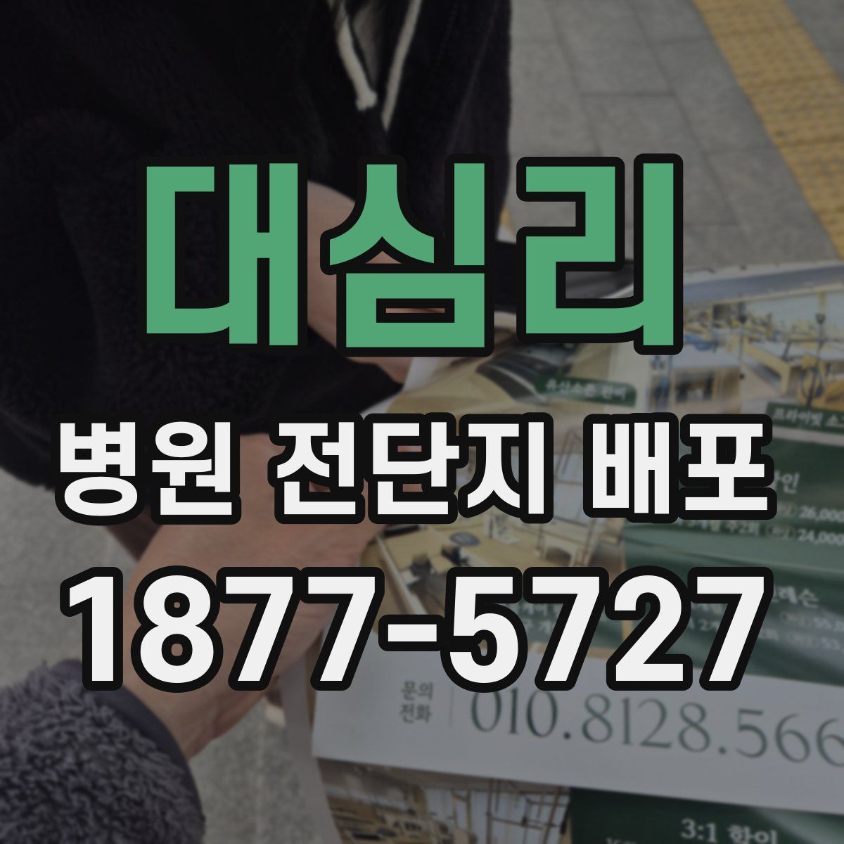 대심리 병원 전단지 배포