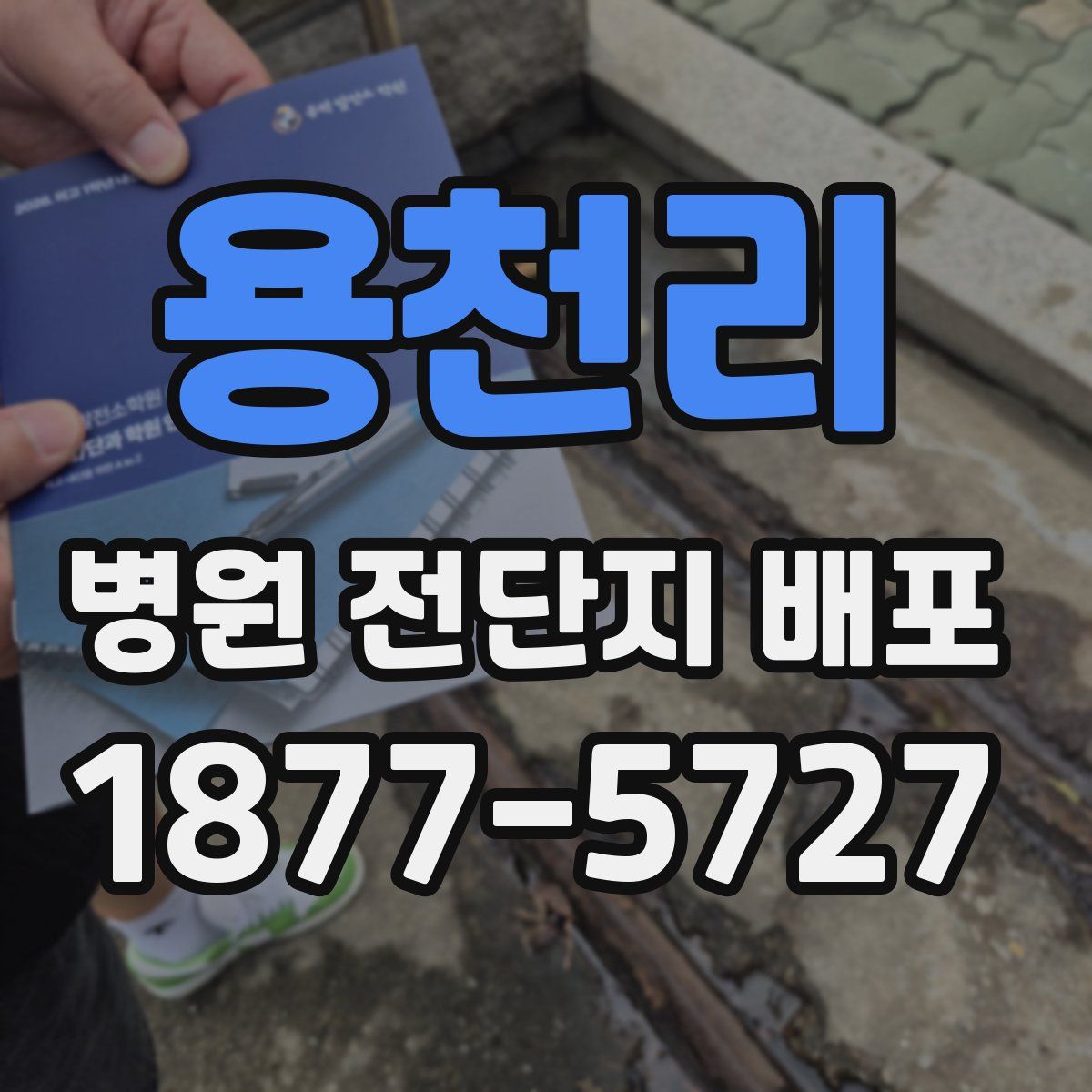 용천리 병원 전단지 배포