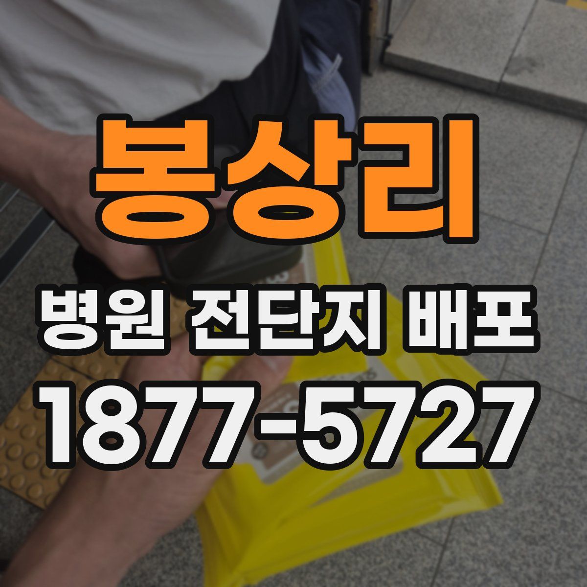 봉상리 병원 전단지 배포