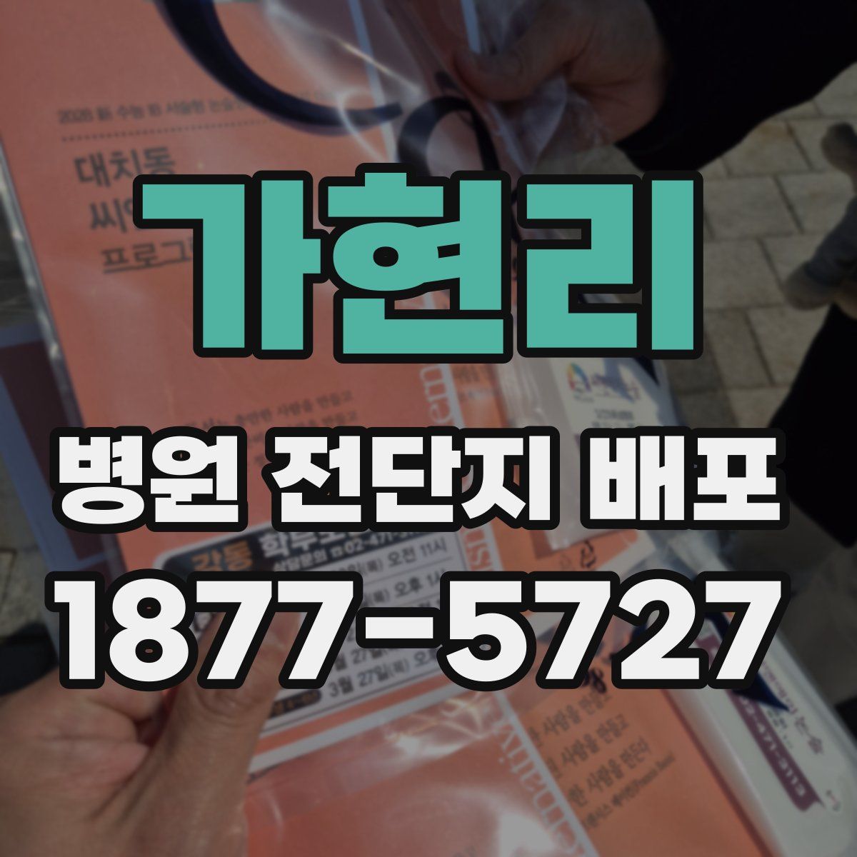 가현리 병원 전단지 배포