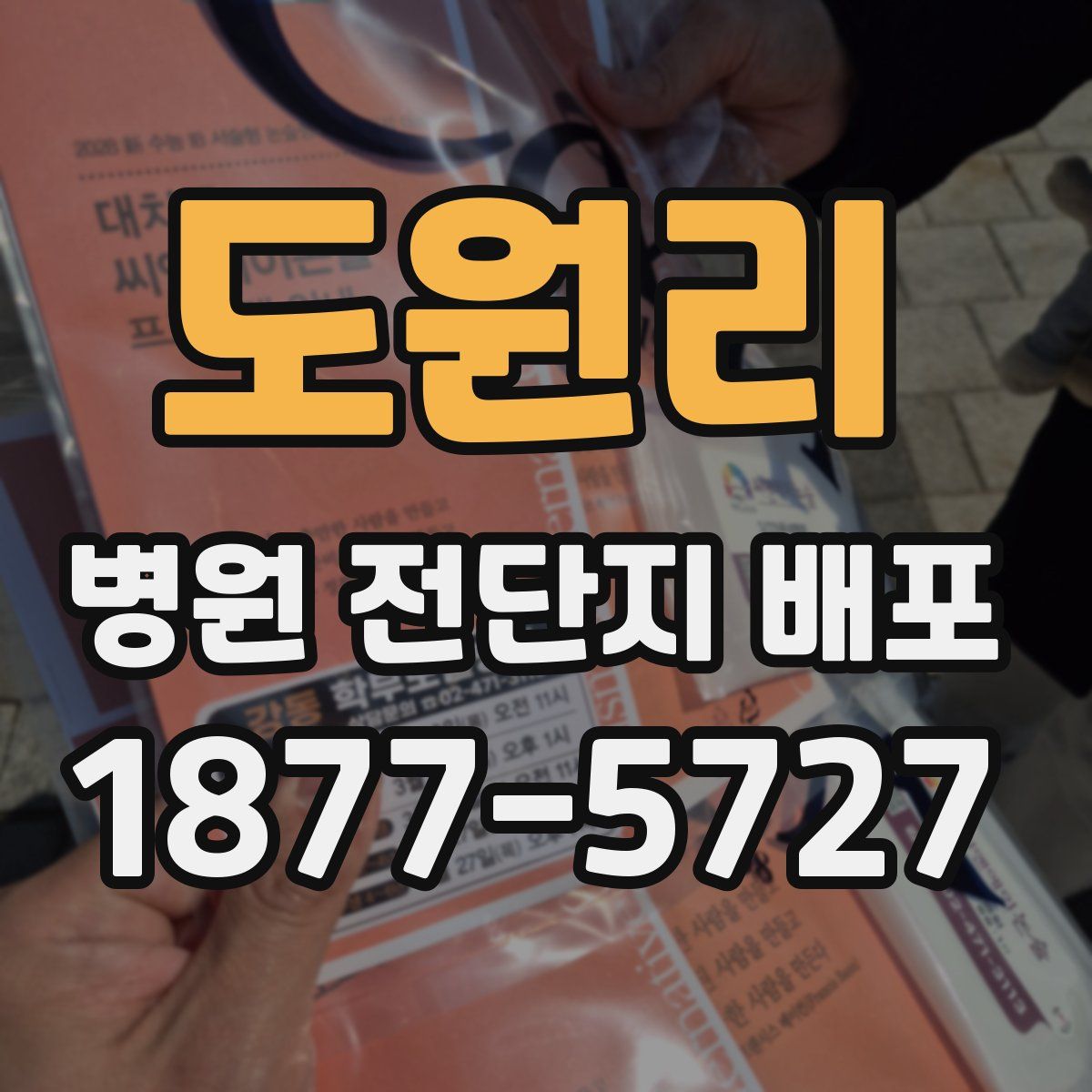 도원리 병원 전단지 배포