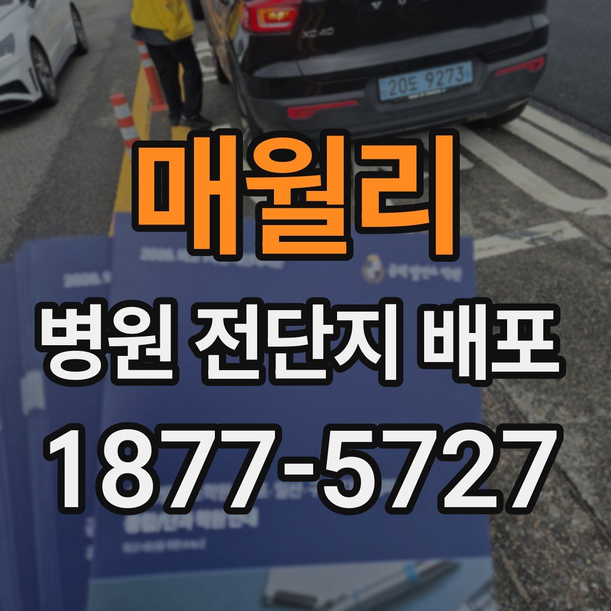 매월리 병원 전단지 배포