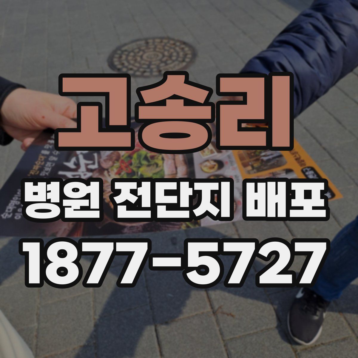 고송리 병원 전단지 배포