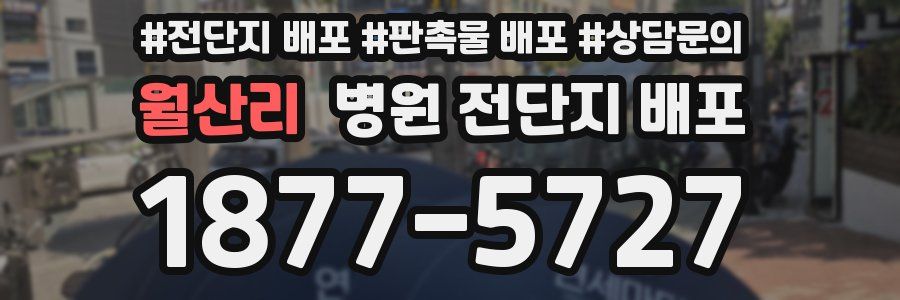 월산리 병원 전단지 배포
