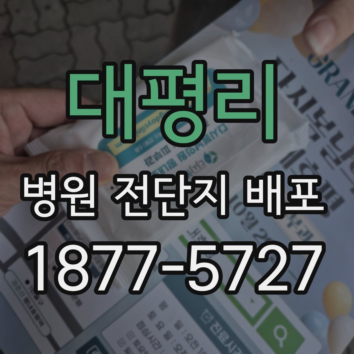 대평리 병원 전단지 배포