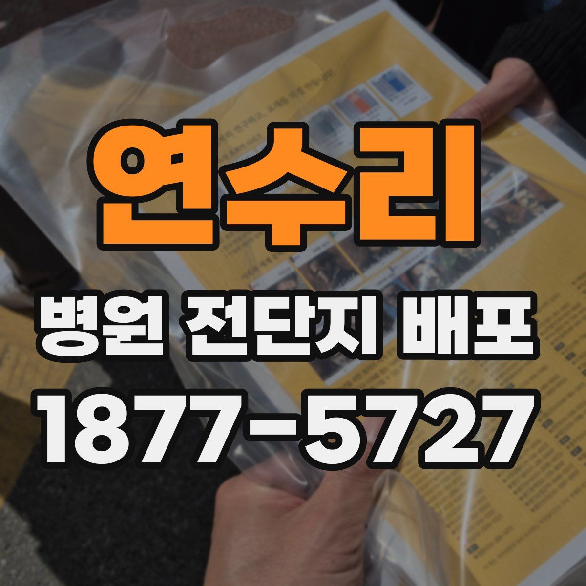 연수리 병원 전단지 배포