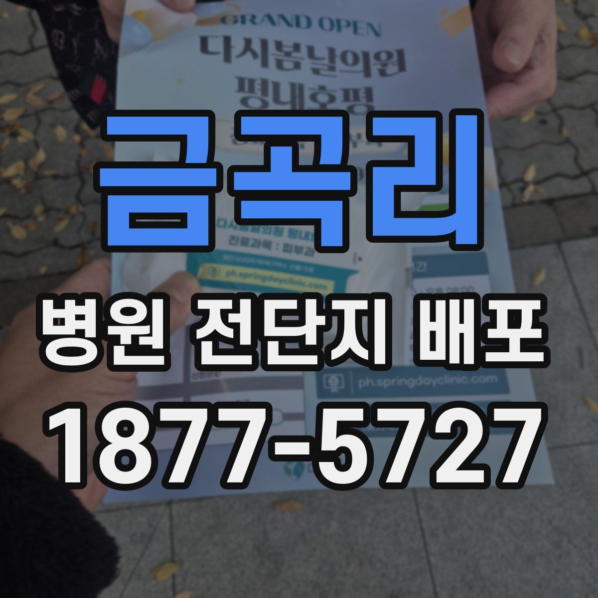금곡리 병원 전단지 배포