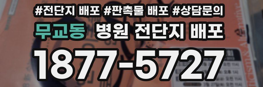 무교동 병원 전단지 배포