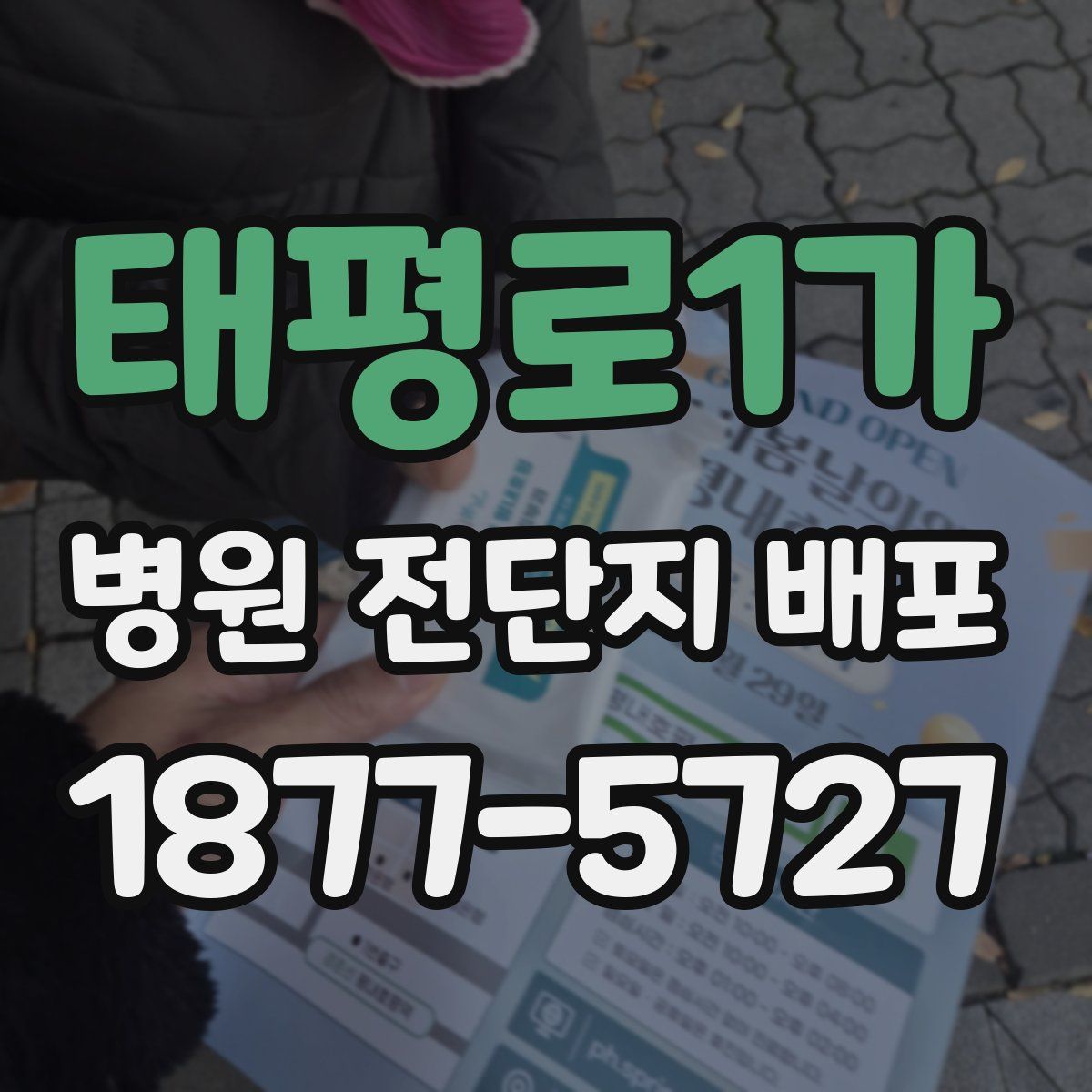 태평로1가 병원 전단지 배포