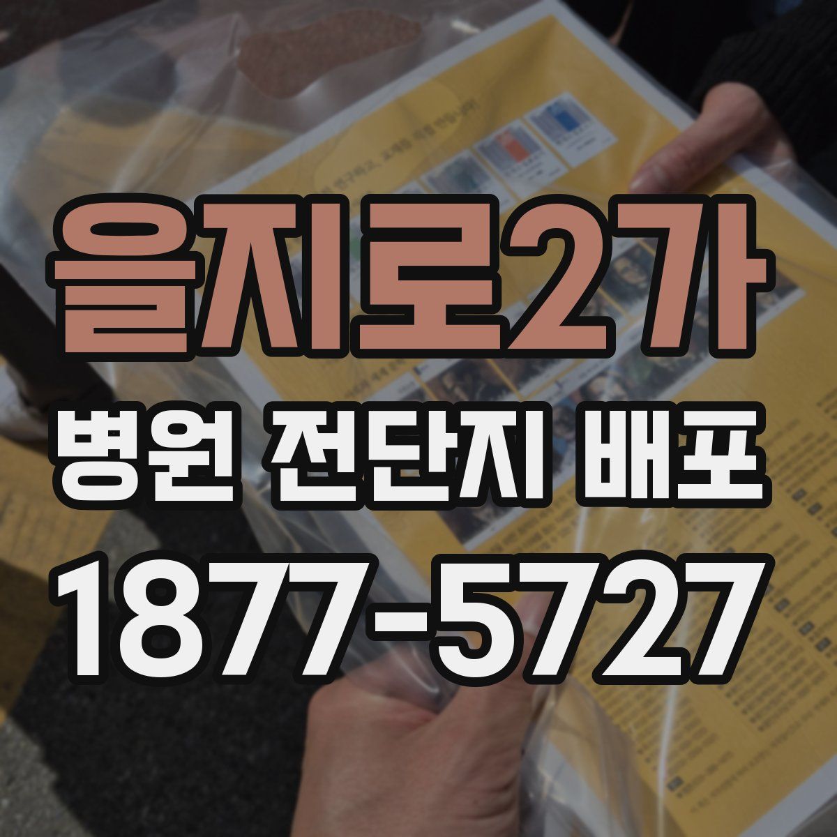 을지로2가 병원 전단지 배포