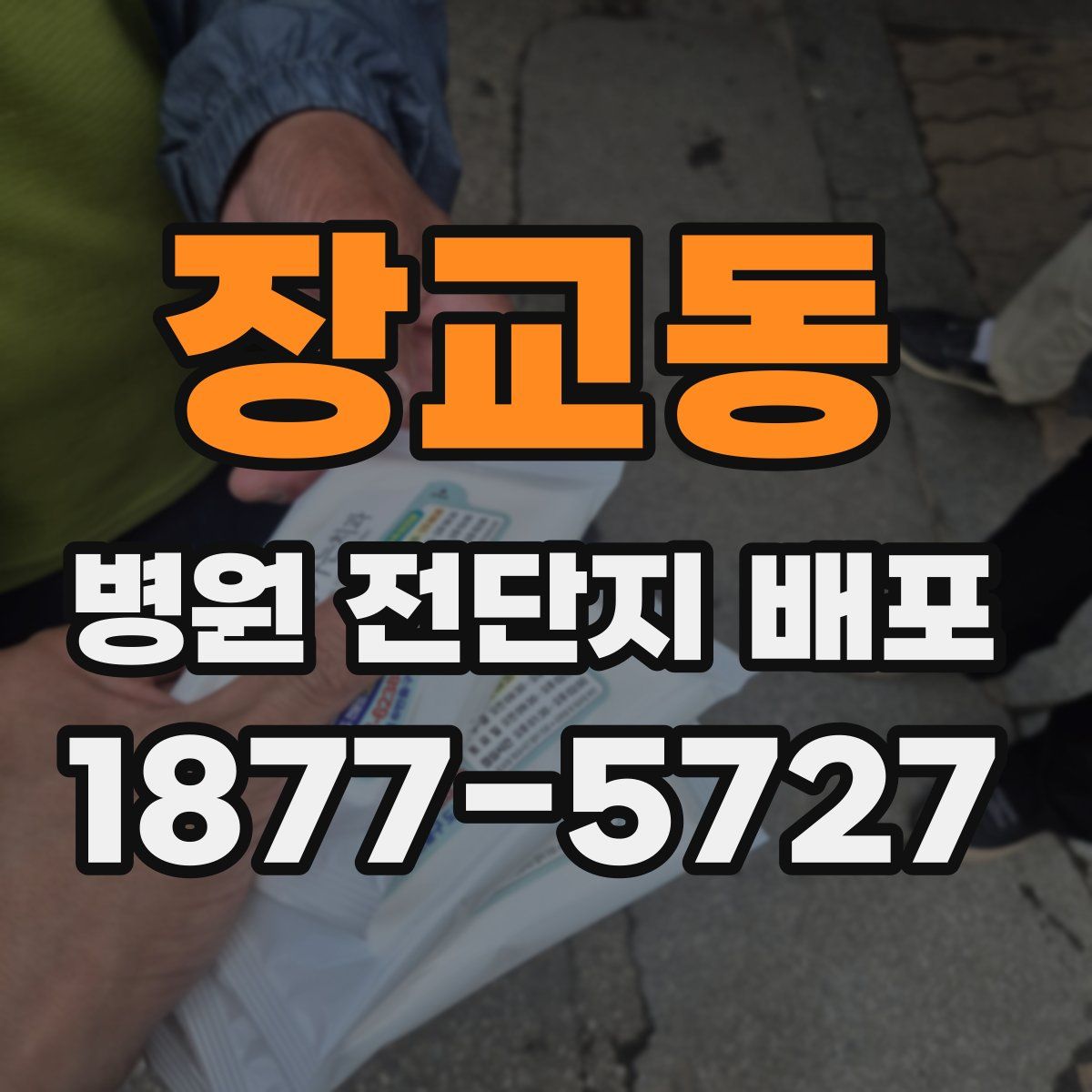장교동 병원 전단지 배포