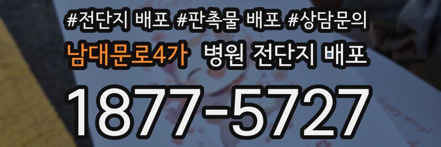 남대문로4가 병원 전단지 배포