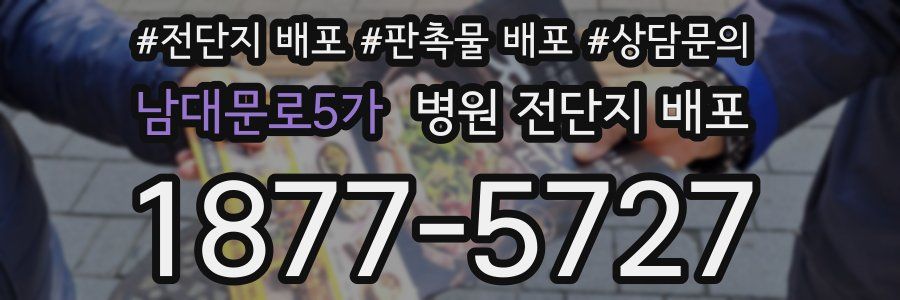 남대문로5가 병원 전단지 배포