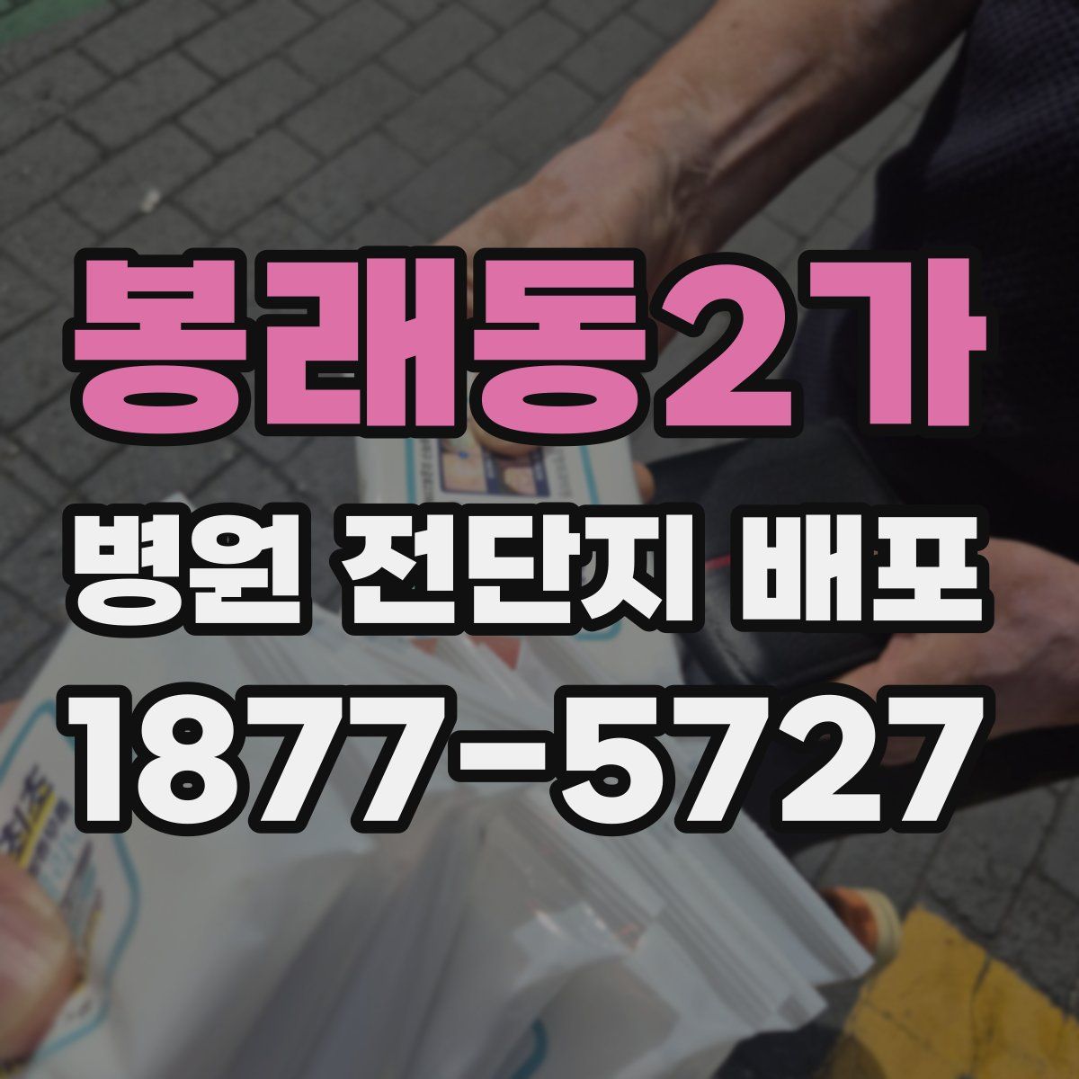 봉래동2가 병원 전단지 배포